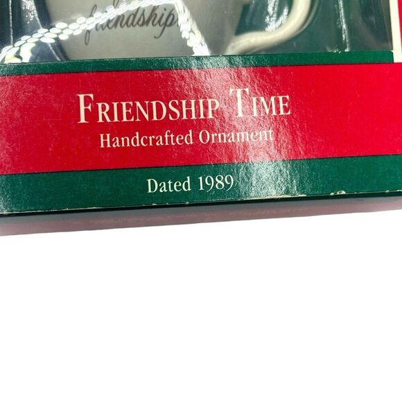 Friendship Time 1989 Hallmark Ornament Teacup Mouse - Picture 6 of 6